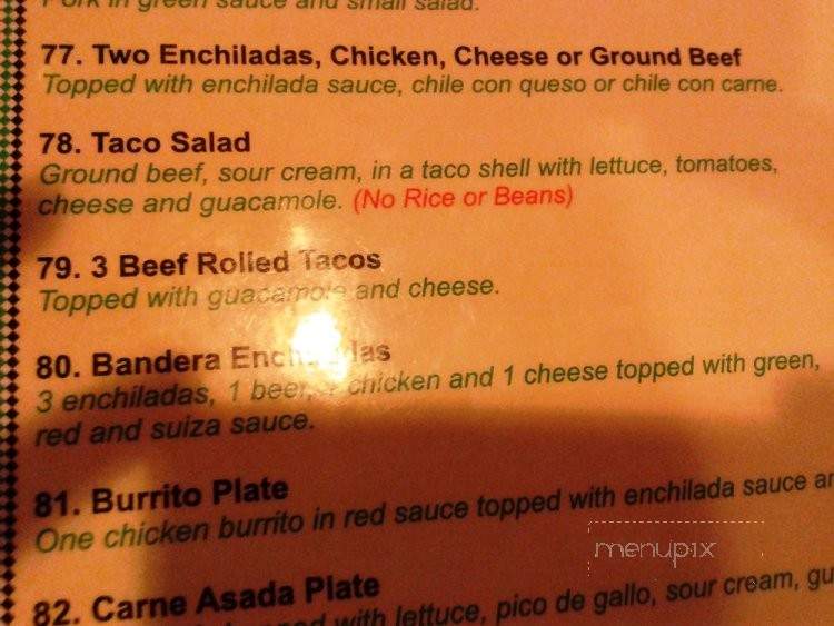 Jalapeno's Restaurant - Florence, AZ menu_pic