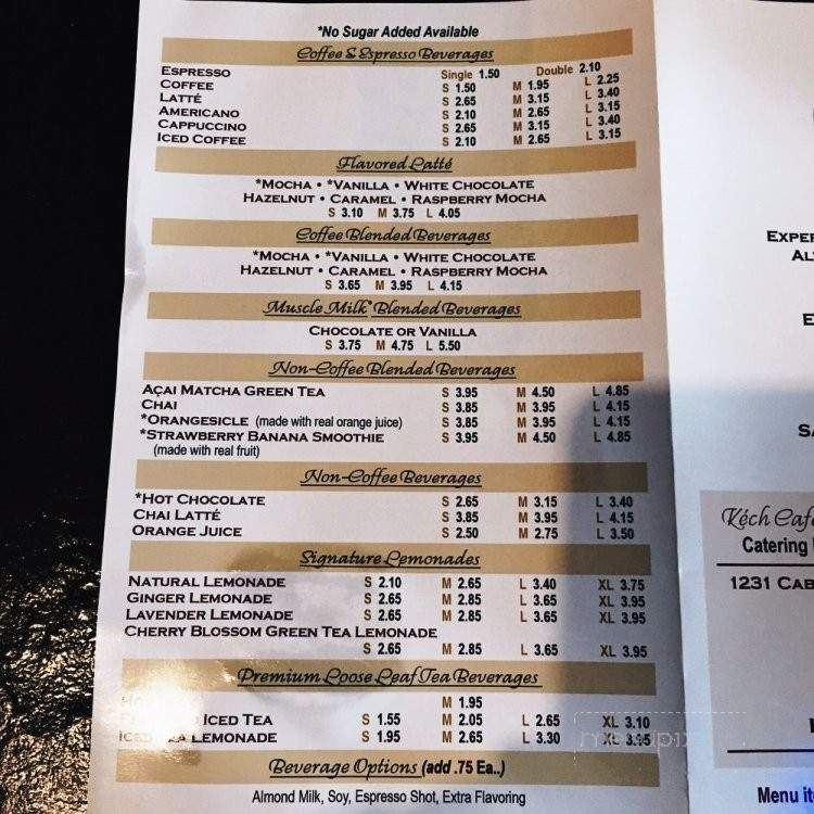 Kech Cafe South Bay - Torrance, CA menu_pic