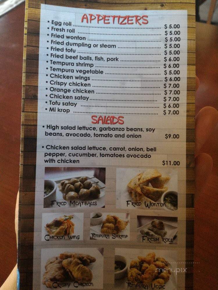 Kin Sen eat noodles - Studio City, CA menu_pic