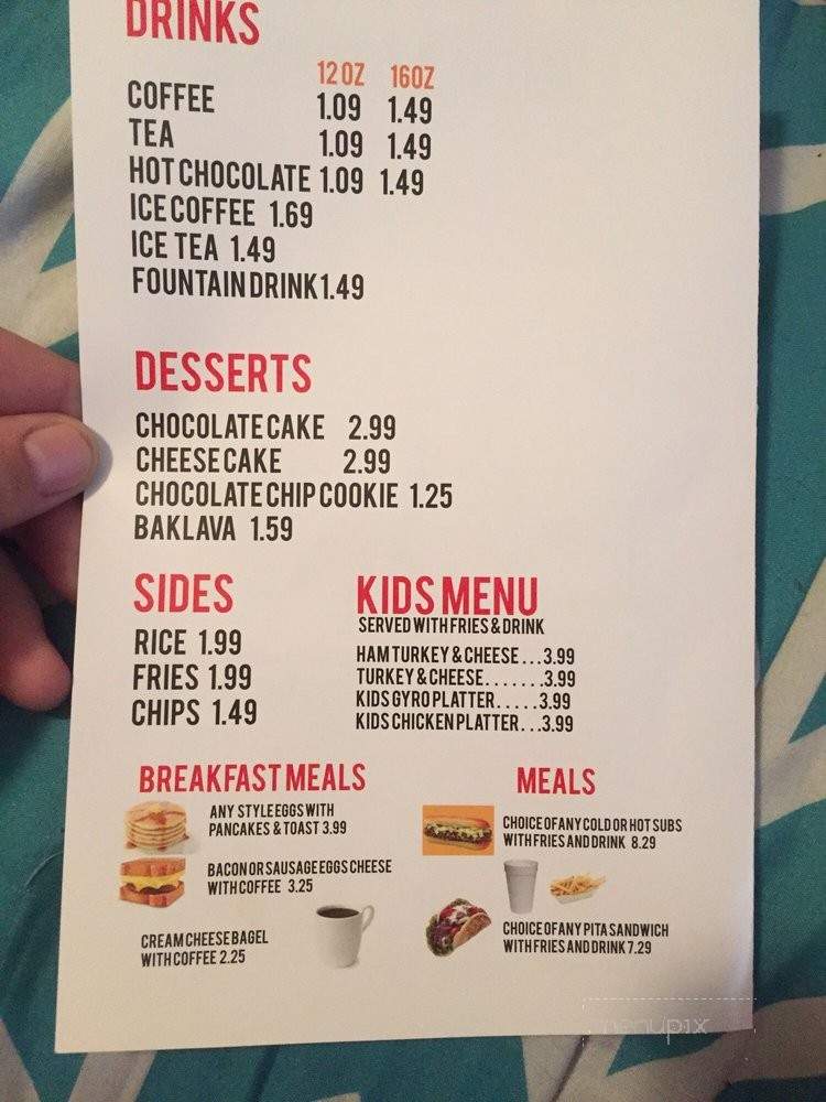 Kitchen Way Gyro Deli - Murfreesboro, TN menu_pic