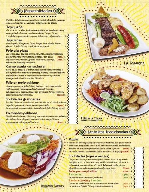 La Gloria Restaurant Cenaduria - Indianapolis, IN menu_pic