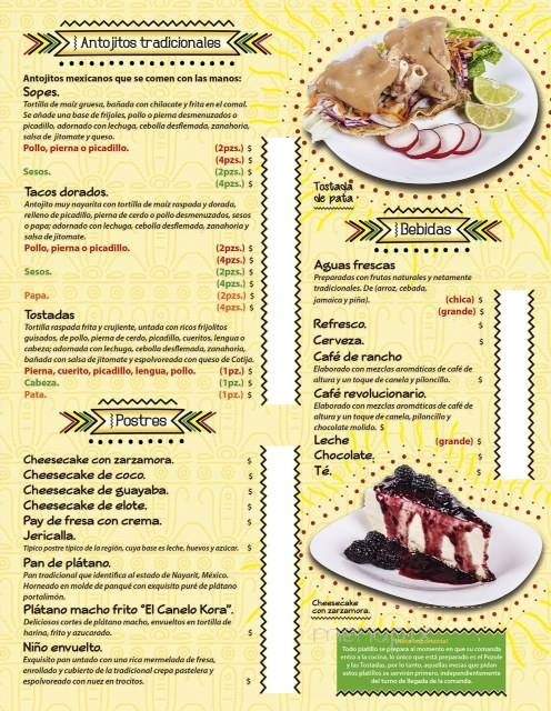 La Gloria Restaurant Cenaduria - Indianapolis, IN menu_pic