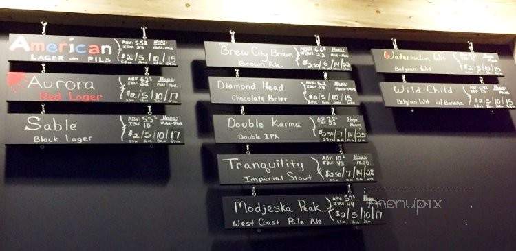 Legends Craft Brewery - Anaheim, CA menu_pic