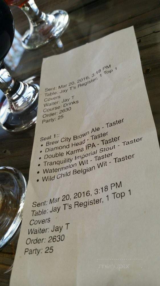 Legends Craft Brewery - Anaheim, CA menu_pic