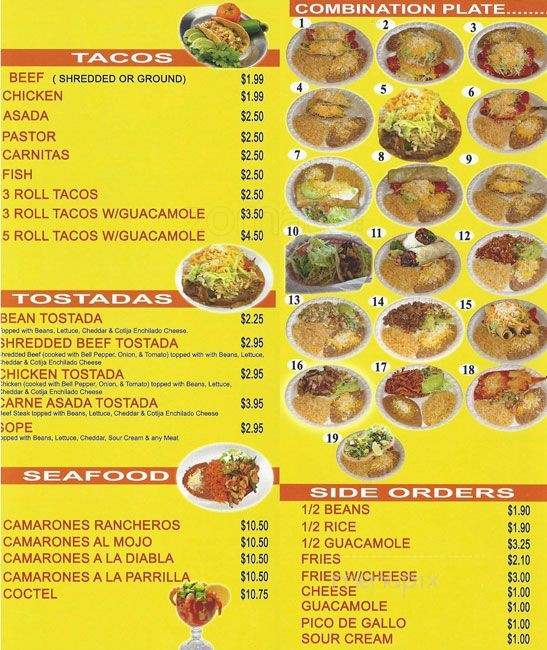 Los Juanito's Mexican Food - Burleson, TX menu_pic