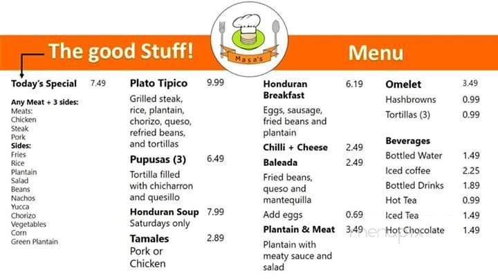 Masa's - Saint Cloud, FL menu_pic