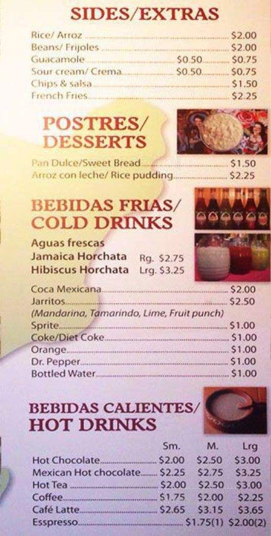 Mi Lindo Jalisco - Oakland, CA menu_pic