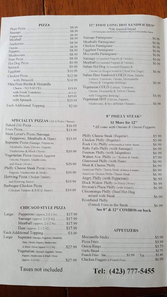 Mr Philly - Chattanooga, TN menu_pic