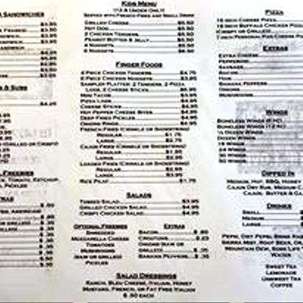 Mt Jewett Family Tastee Freeze - mount jewett, PA menu_pic