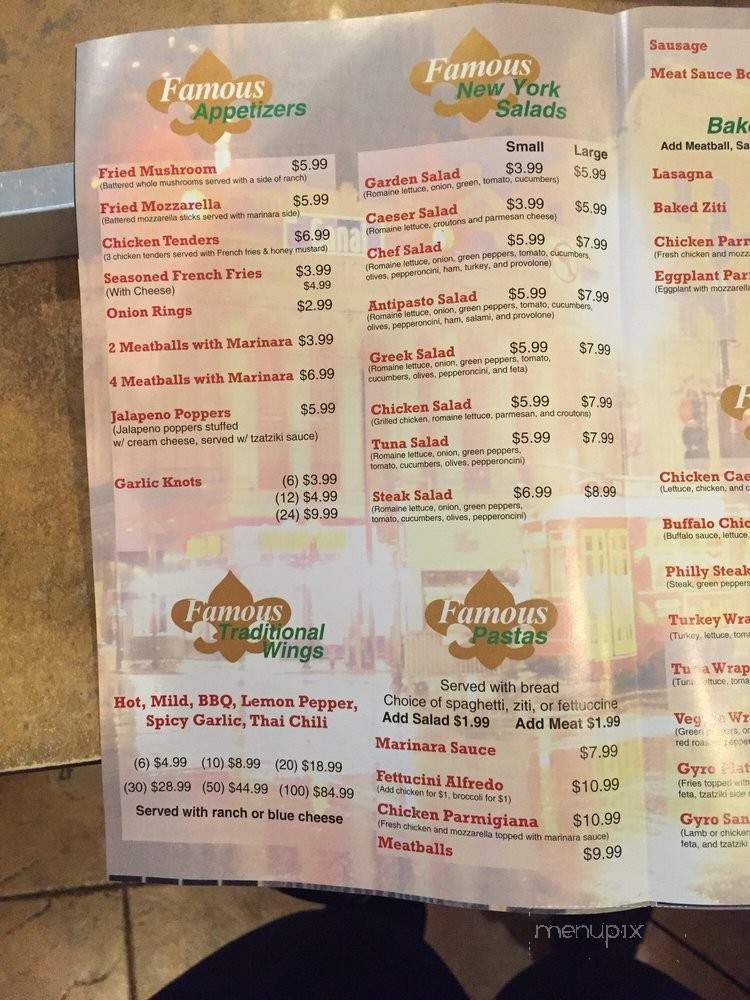 New York Famous Pizza - Jefferson, LA menu_pic