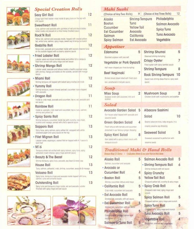 Oishii Hibachi & Buffet - Paris, TN menu_pic