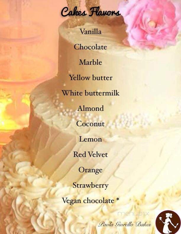 Paola Giorello Bakes - Annandale, VA menu_pic
