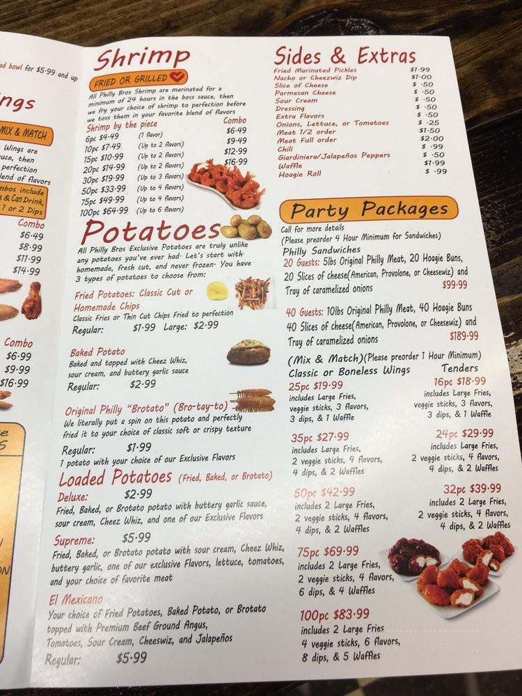 Philly Bros - Chicago, IL menu_pic