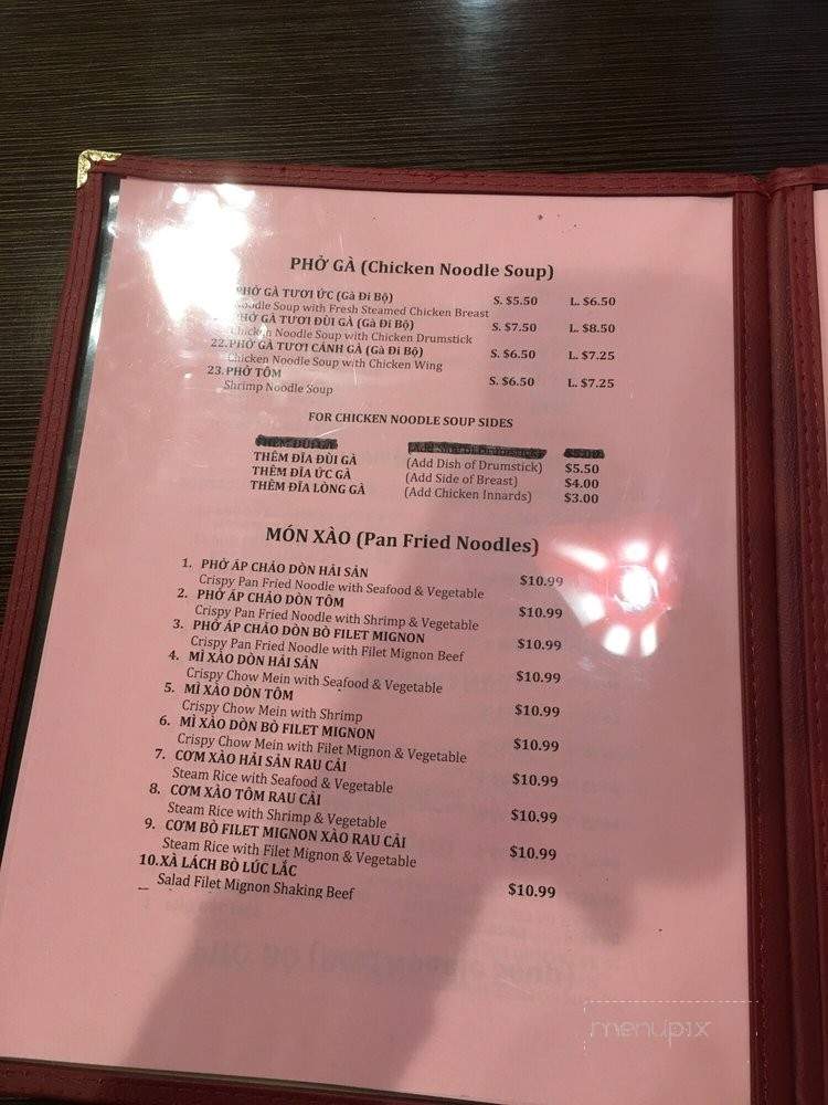 Pho Phuoc Loc - Westminster Orange, CA menu_pic