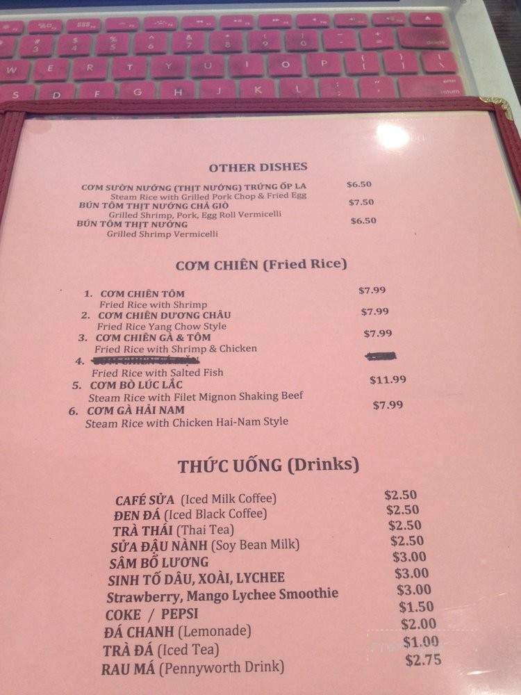 Pho Phuoc Loc - Westminster Orange, CA menu_pic