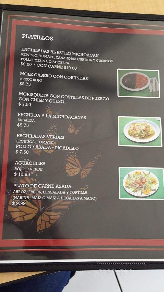 Restaurante Las Michoacanas - South Gate, CA menu_pic