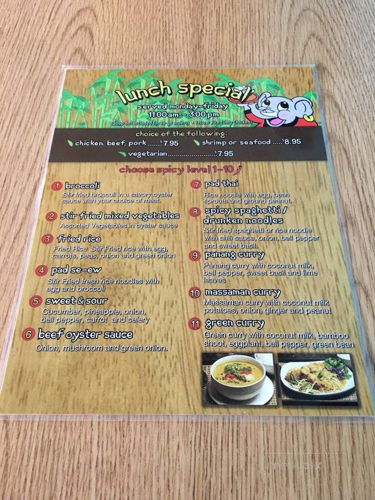 Sue Thai Om - San Marcos, CA menu_pic