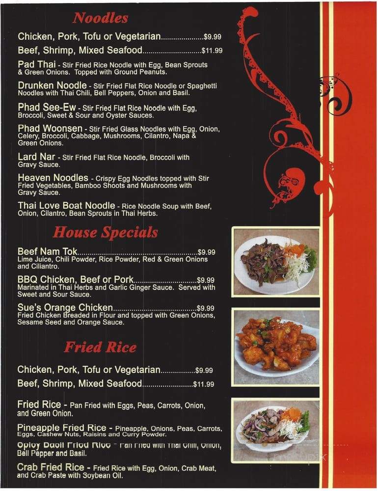 Sue Thai Om - San Marcos, CA menu_pic