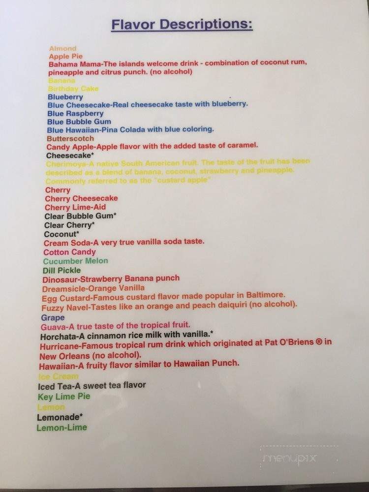 /26801883/Sunny-SnoBalls-Menu-Chandler-AZ - Chandler, AZ