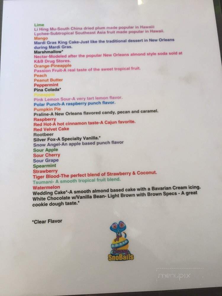 /26801883/Sunny-SnoBalls-Menu-Chandler-AZ - Chandler, AZ