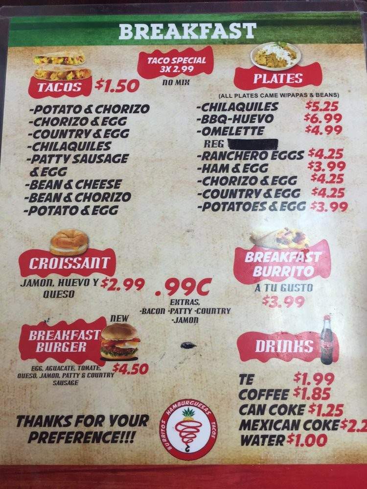 Taqueria El Trompo - San Antonio, TX menu_pic