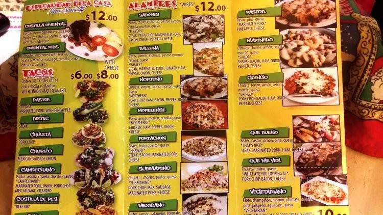 Taqueria Sabores - Lincoln Park, MI menu_pic