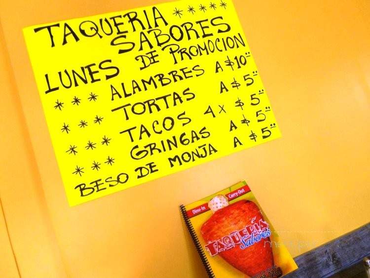 Taqueria Sabores - Lincoln Park, MI menu_pic