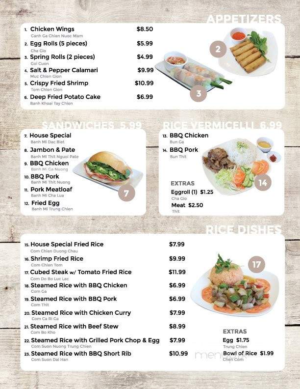 Taste of Viet - Harbor City, CA menu_pic