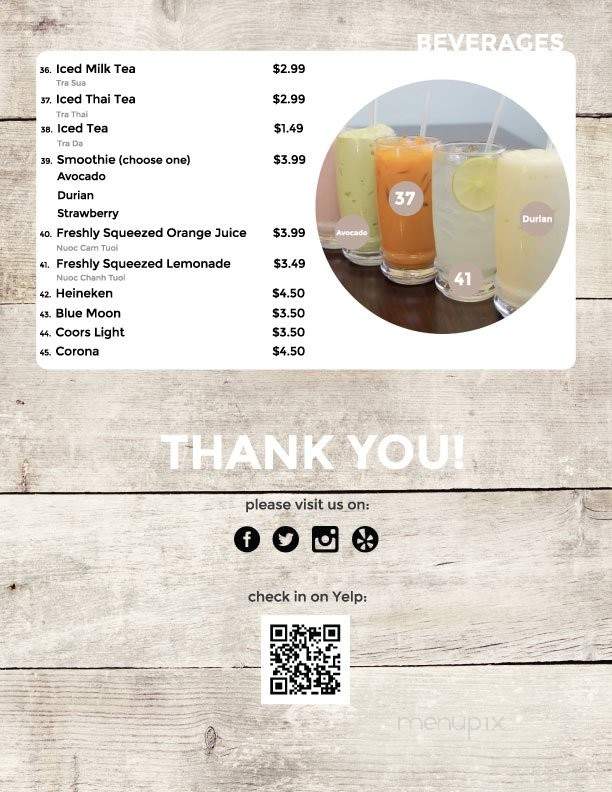 Taste of Viet - Harbor City, CA menu_pic