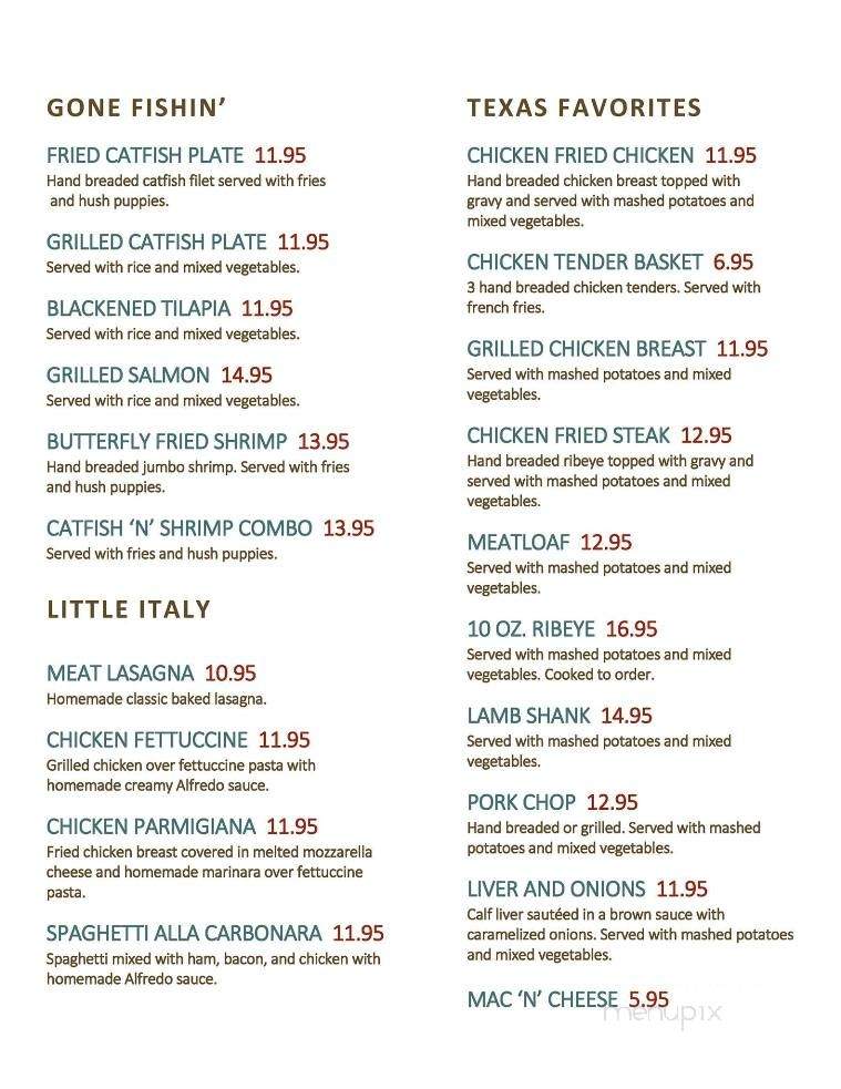 The Dinner Table - Richardson, TX menu_pic