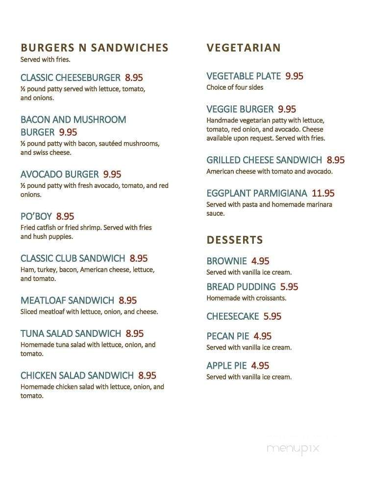 The Dinner Table - Richardson, TX menu_pic
