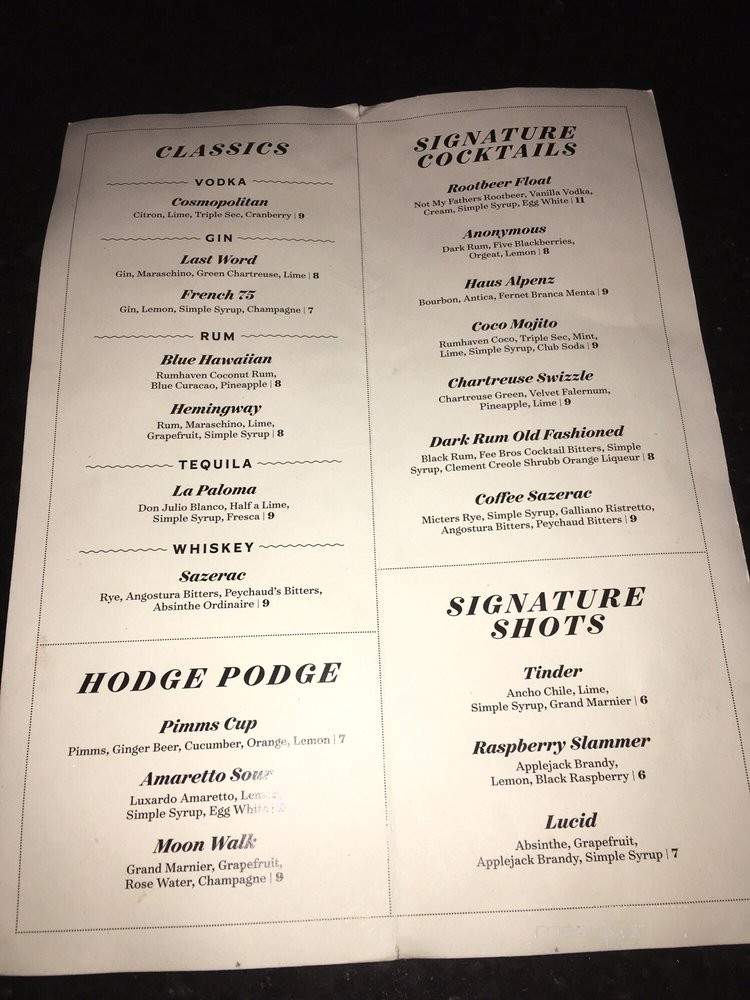 The Fox & Stag - Tallahassee, FL menu_pic