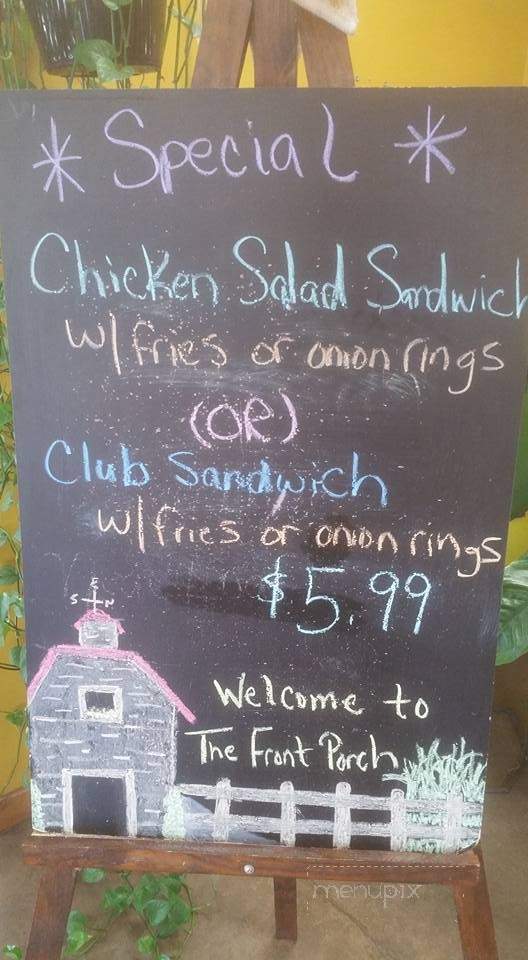 The Front Porch - Bells, TN menu_pic