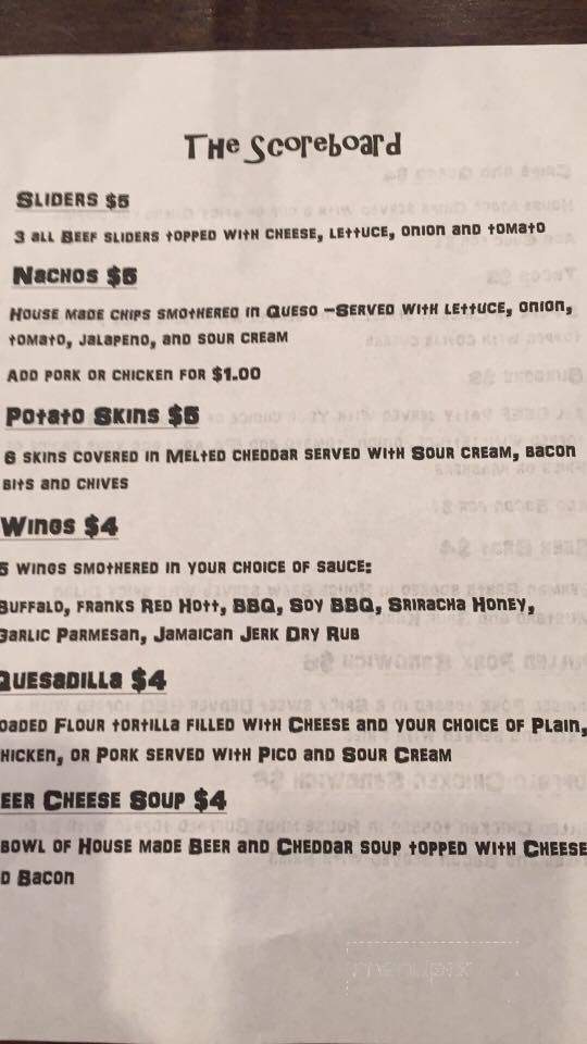 The Scoreboard - Westminster, CO menu_pic