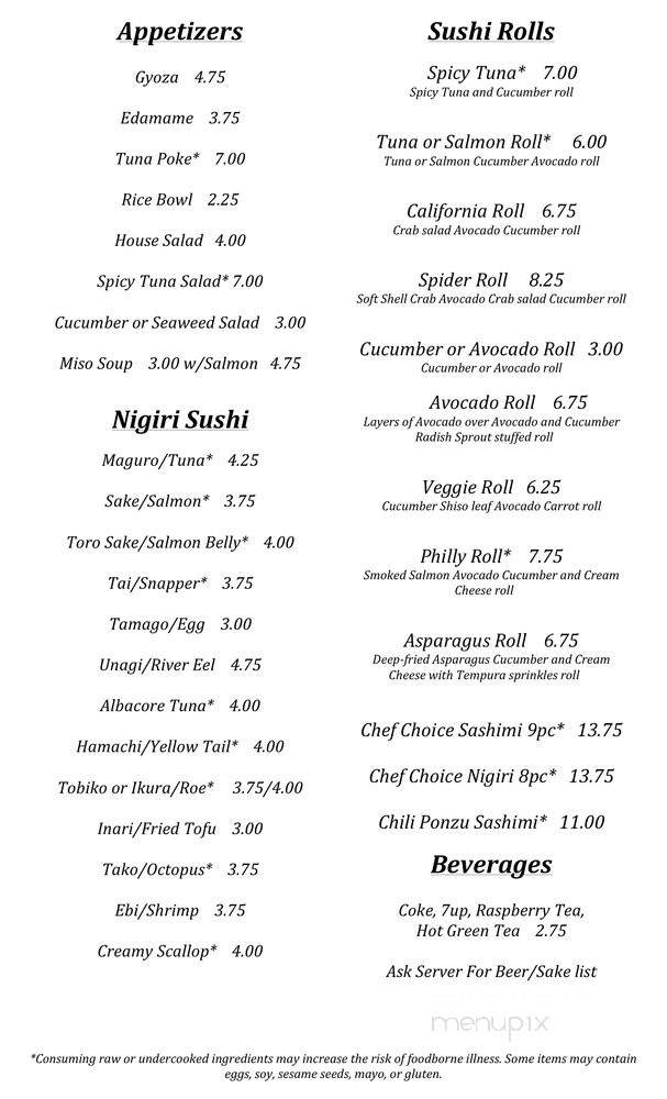 The Sushi Joint - Washougal, WA menu_pic