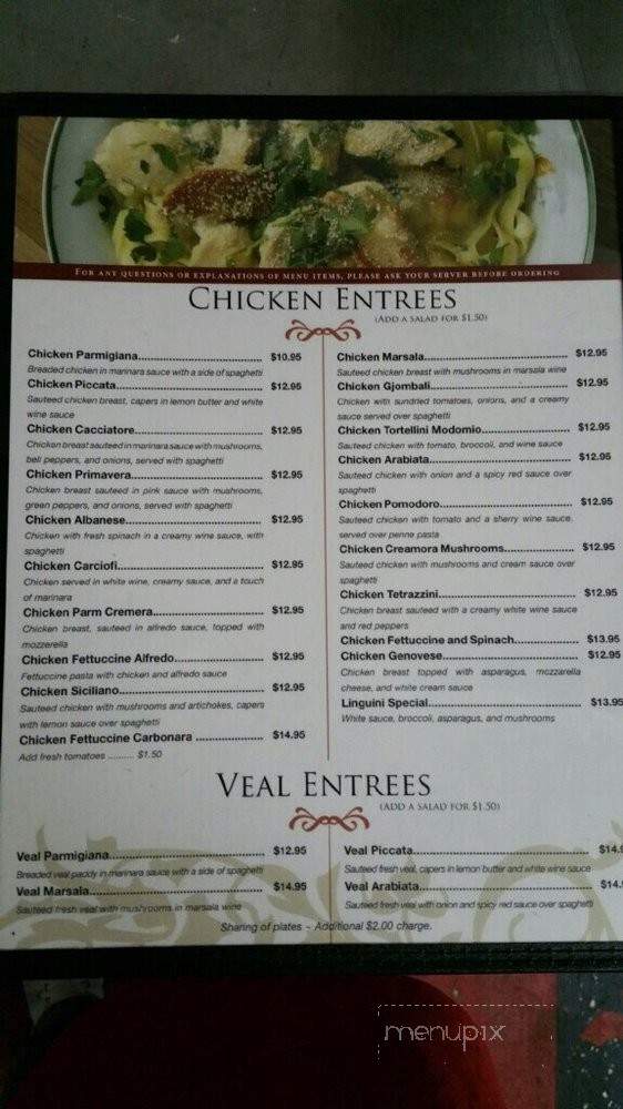 Toscana - Fort Smith, AR menu_pic