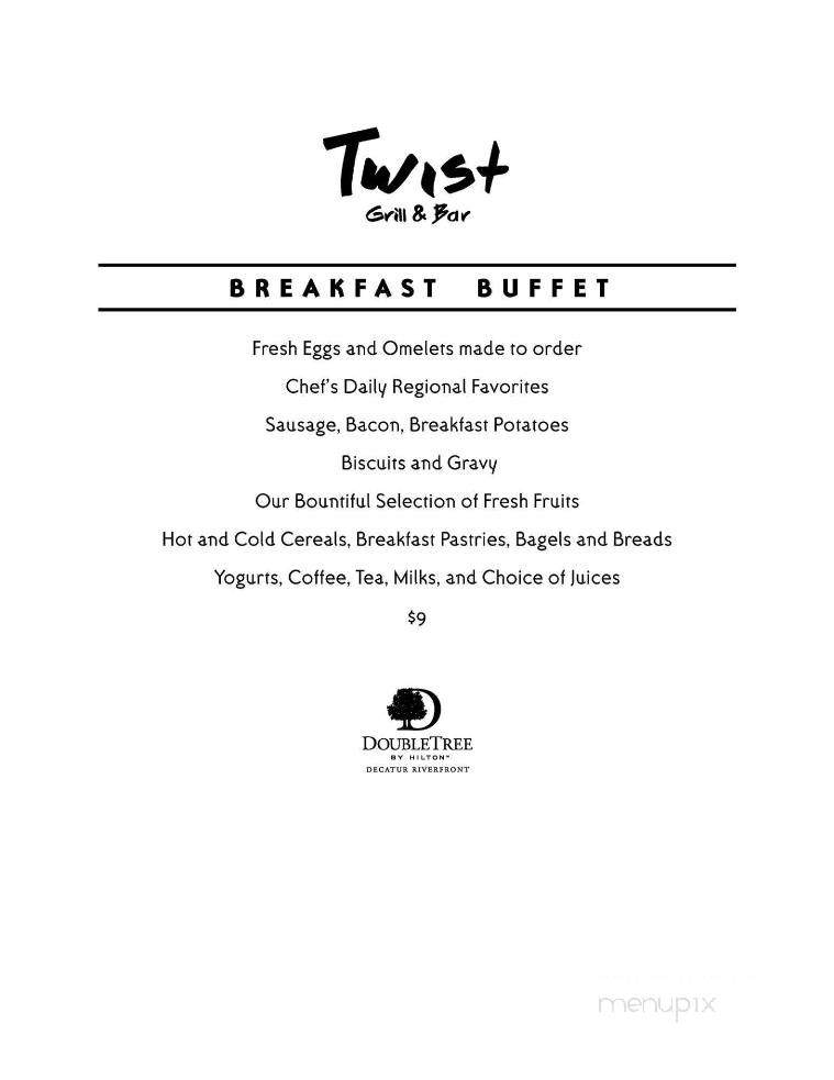Twist Grill & Bar - Decatur, AL menu_pic
