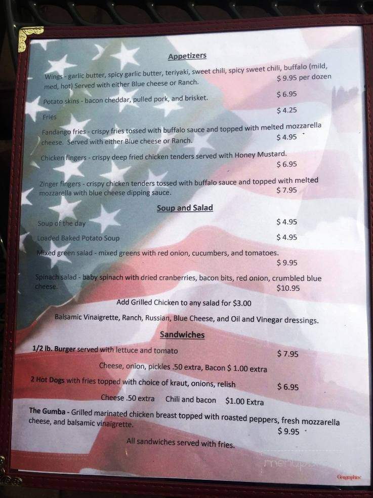 Uncle Chubby's Grill - West Milford, NJ menu_pic