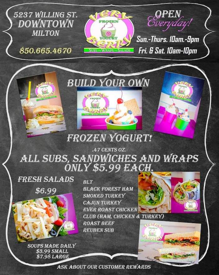 Very Berry - Milton, FL menu_pic