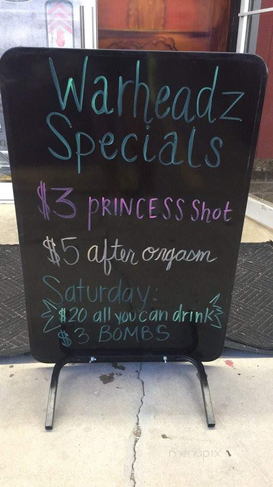 Warheadz - Saint Robert, MO menu_pic