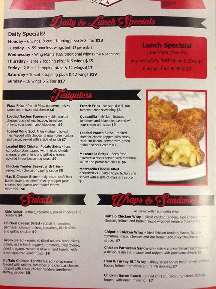 Wing Spot Eastlake - Eastlake, OH menu_pic