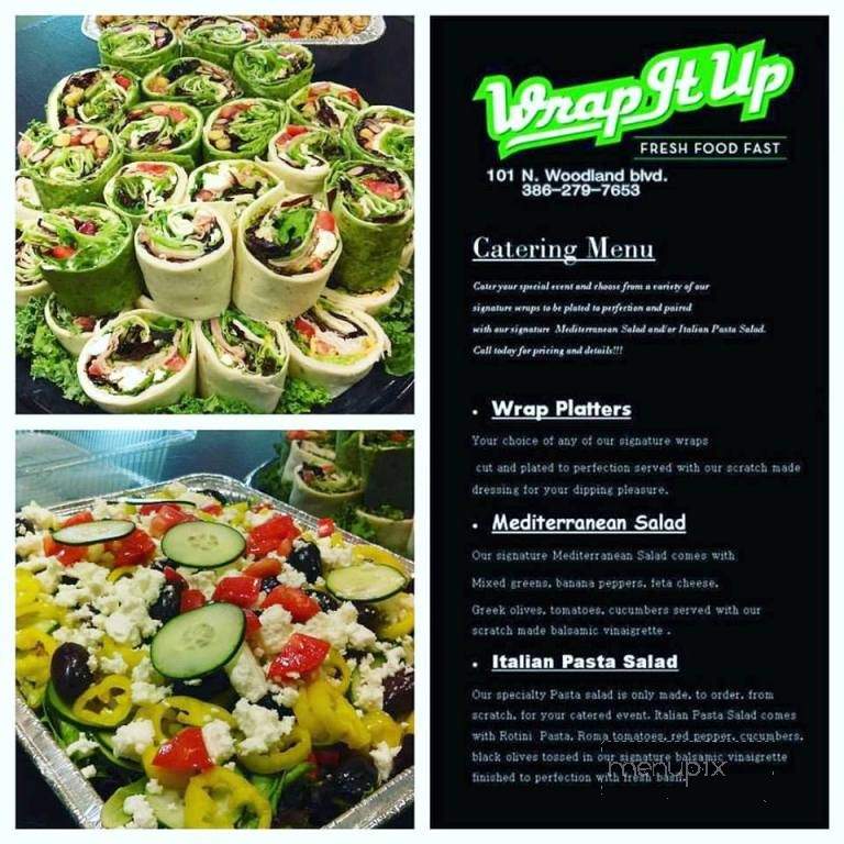 Wrap It Up - DeLand, FL menu_pic