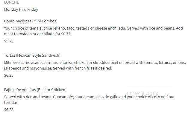 Adelita's Restaurant - Victorville, CA menu_pic