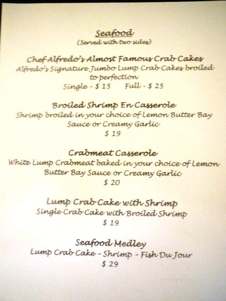Alfredo's Restaurant - Fort Myers, FL menu_pic