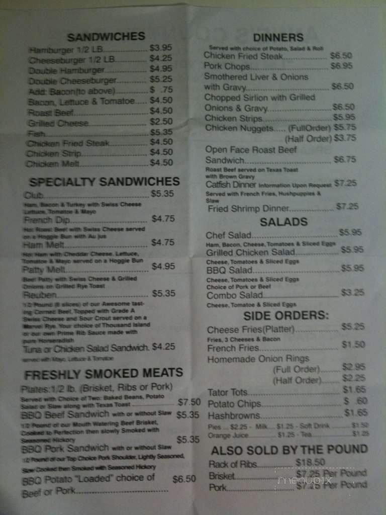 Anne's Country Cafe - Pine Bluff, AR menu_pic