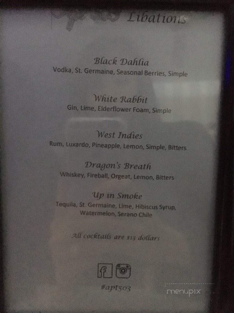 Apt 503 - Los Angeles, CA menu_pic