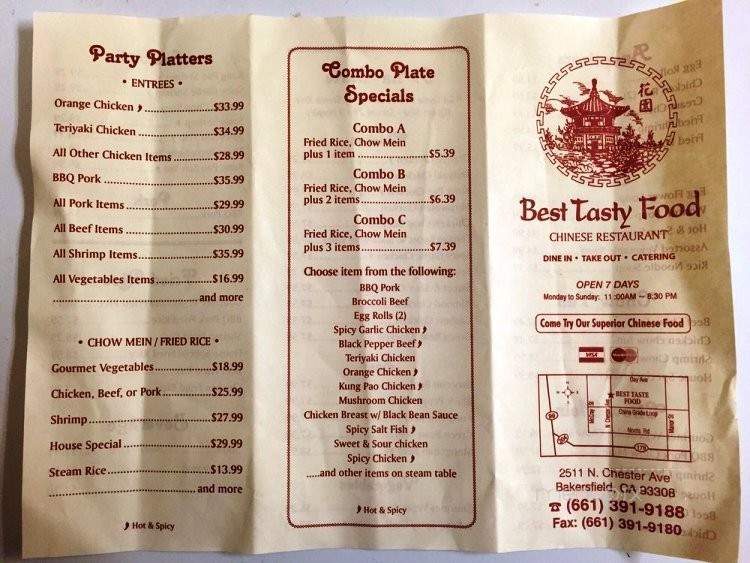 Best Tasty Food - Bakersfield, CA menu_pic