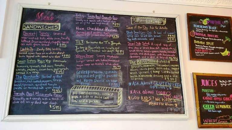 Bliss - Easthampton, MA menu_pic