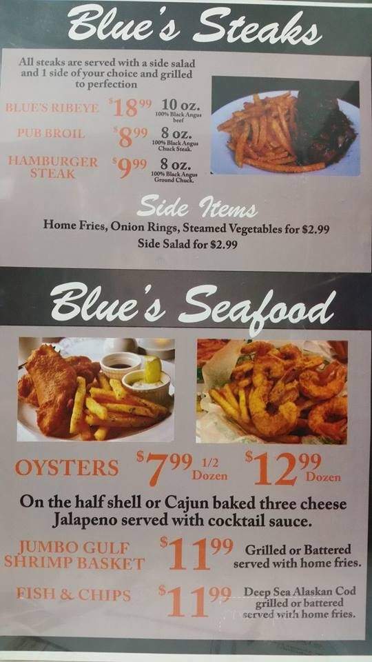 Blue's Bar & Grill - Villa Rica, GA menu_pic