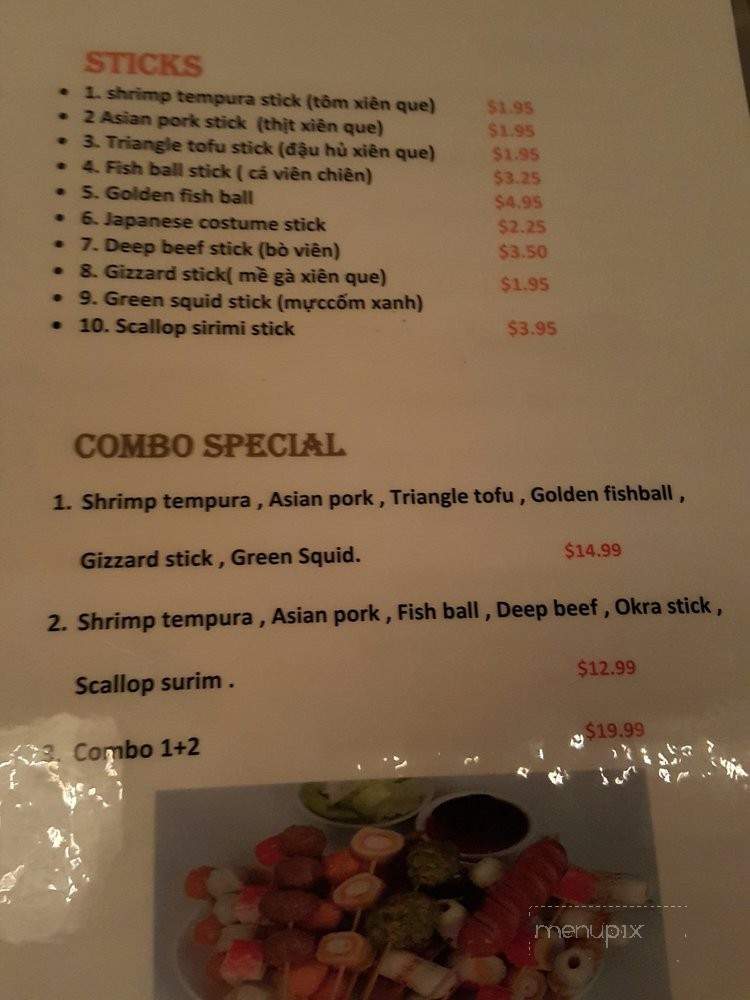 Bonjour Street Food And Drinks - Garden Grove, CA menu_pic